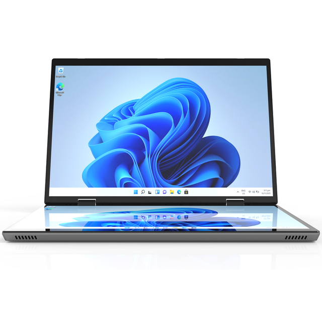 2026 Hot Sales Foldable 2 in 1 Double Touch Screen 14"+14" Laptops Brand New Yoga Notebook Dual-screen Portable Computer