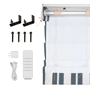 Persiana Romana Inteligente SAMADHI, Persianas Romanas Eléctricas Automáticas Personalizadas para Ventanas - Product Image 1