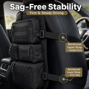 Rücksitz-Organizer Molle-System Tasche Mehrere Fächer Oxford-Stoff Innen-Aufbewahrungspanel Auto-Sitzorganizer - Product Image 3