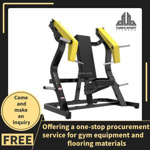 Máquina de press de pecho sentado con inclinación y carga de placas, ajustable, para gimnasio comercial, equipo de fitness de fuerza con peso libre - Product Image 2