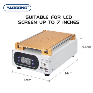 YAOGONG 899 da 7 pollici separatore schermo LCD macchina sottovuoto con pompa integrata per la <span class=keywords><strong>riparazione</strong></span> dello schermo <span class=keywords><strong>Tablet</strong></span> telefono cellulare - Product Image 5