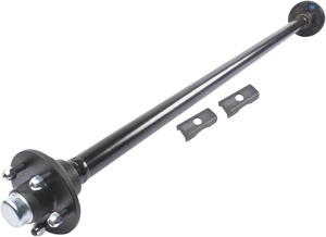 Nouveau kit d'essieu de remorque 3500 lb avec suspension à ressorts à lames, boulon en U et manille pour remorque de bateau - Product Image 6