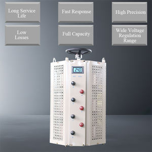 15KVA 15000 VA CE ISO9001 Alumínio 3-Phase Flyback Toplogy Regulador de tensão Tensão de saída Bobina ajustável Forma - Product Image 1