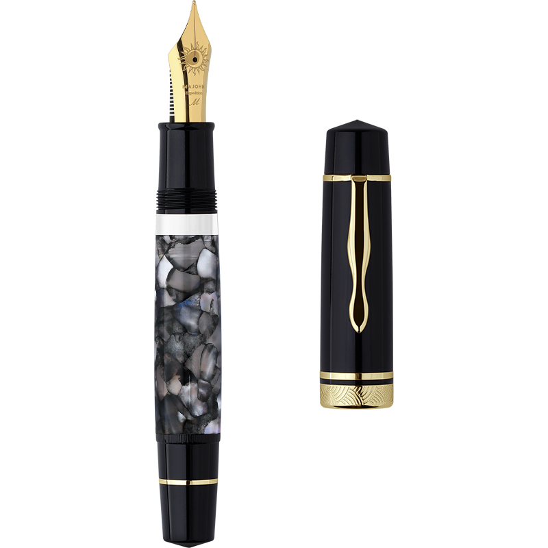 white 40#nib F