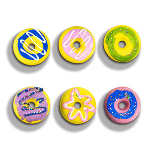 Série Donut : Ensemble de Boules de Bain Effervescentes au Sel Marin 100g (Lot de 2/4) pour le Commerce International - Product Image 5