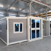 Conteneur extensible pliable préfabriqué à double aile maison extensible facile à assembler maisons préfabriquées