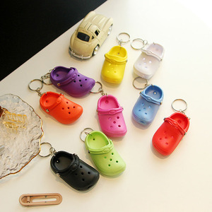 <span class=keywords><strong>2022</strong></span> Mini Sneaker 3D porte-clés <span class=keywords><strong>CROC</strong></span> porte-clés avec voiture porte-clés sac pendentif Couple pendentif en plastique EVA et alliage - Product Image 2