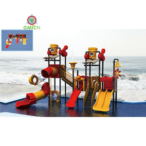 Divertido y colorido tobogán de agua al aire libre, equipo de juego de piscina con características de rociado para <span class=keywords><strong>juegos</strong></span> de parque infantil y aventuras Splashy - Product Image 2