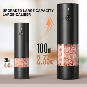 Hot Selling USB-C Rechargeable Large Capacity Adjustable Food-Grade Salt and <b>Pepper</b> Mill Set & Ceramic Corn - Product Image 2