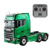 Modèle réduit Kabolite Scania 770S 1/14 6X6 Camion tracteur électrique RC avec remorque 6 roues motrices, son et lumière, portes ouvrantes, télécommande 2.4GHz RTR 2026