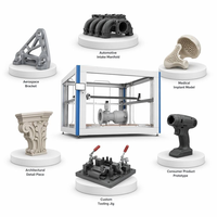 Printer 3D Industri Kecepatan Tinggi dengan Cangkang Logam Lembaran Besar Garansi 1 Tahun