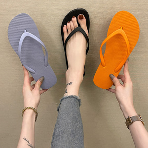 Sandalias de Playa para Mujer, Diseño Simple, Parte Superior de PVC Negra, Antideslizantes, de Secado Rápido, Ligeras, Ideales para la Ducha, la Playa y la Costa, Estilo Instagram - Product Image 2