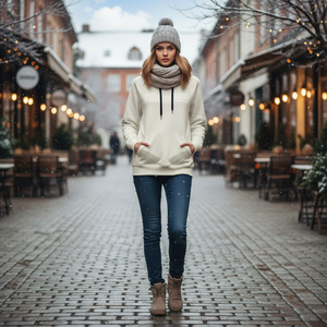 Felpa con cappuccio donna DKB felpa ricamata 3D di alta qualità unit fit All maglione invernale leggero - Product Image 3