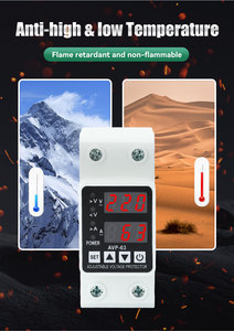 Protector de Voltaje y Corriente Industrial Monofásico Ajustable para Riel DIN, 220V/110V, 40A/63A, con Monitoreo de Sobrecorriente y Baja Corriente - Product Image 3