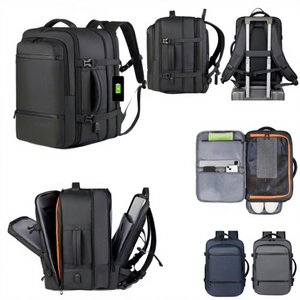 Factory Custom Large-Capacity USB Erweiterbare Anti-Diebstahl-Tasche Wasserdichter Business-<span class=keywords><strong>Laptop</strong></span>-Rucksack Weihnachts geschenk für Herren - Product Image 1