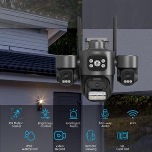Regis Icsee 3MP Wi-Fi CCTV Monitor IP inalámbrico <span class=keywords><strong>Cámara</strong></span> de seguridad <span class=keywords><strong>exterior</strong></span> Ptz de 360 grados con visión nocturna y sensor CMOS - Product Image 4