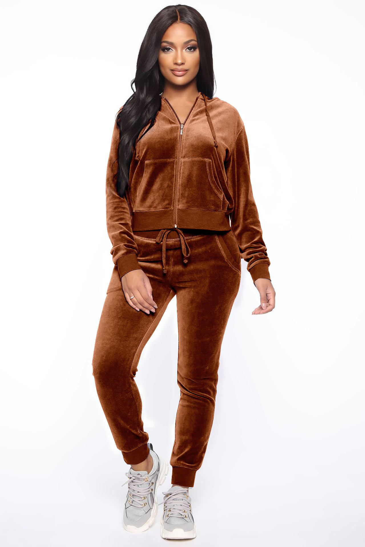 Chaqueta Adidas Mujer Irevial Conjunto Chandal De Terciopelo Mujer