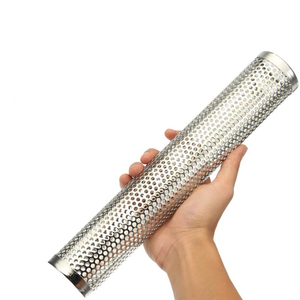 Fumoir à tubes en granulés de <span class=keywords><strong>bois</strong></span> en acier inoxydable, fournitures de <span class=keywords><strong>Barbecue</strong></span> Portable pour BBQ rond, générateur de fumée froide - Product Image 5