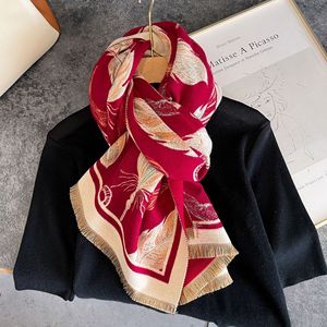 Eleganti <span class=keywords><strong>Sciarpe</strong></span> <span class=keywords><strong>e</strong></span> Stole da Donna con Motivo a Cavallo <span class=keywords><strong>e</strong></span> Farfalla, Pashmina Double Face, Sciarpa Invernale in Cashmere - Product Image 2