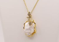 Nouveau Collier Exclusif en Acier Inoxydable Plaqué Or 18K, Maillons Tendance Anti-Allergie, Feuille Carrée, Zircon Cubique pour Femme - Idéal Soirées