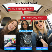 Adaptateur sans fil 2-en-1 pour CarPlay et Android Auto, boîtier métallique, convertit le filaire en sans fil, dongle USB, vente en gros OEM/ODM pour usine