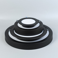 Hanlux CCT Panneau lumineux Nouveau moderne Plafond rond Panneau LED Lampe d'intérieur de haute qualité Commercial Panneau lumineux monté en surface