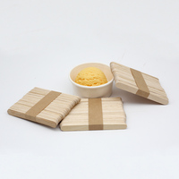 Ensemble de couverts jetables en bois biodégradable : cuillère, fourchette, couteau