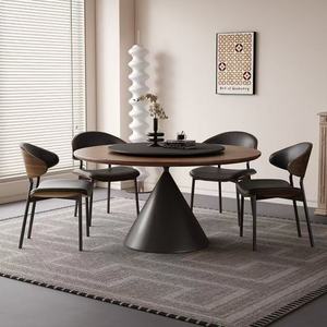 Modern Round <b>Dining</b> Table Set - Stylish <b>Dining</b> <b>Room</b> <b>Furniture</b> for Home - Product Image 2