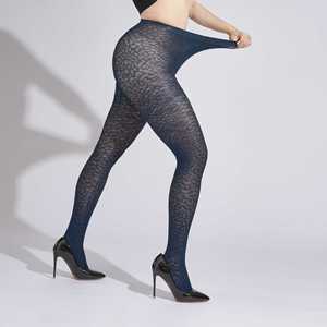 Collants à imprimé animal grande taille pour filles rondes, épaisseur standard, Spandex/Coton, respirants et antibactériens - Product Image 6