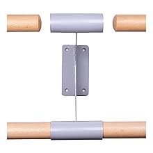 Wellshow Sport Montado en la pared Tradicional de madera maciza Ballet Barre Dance Bar Ballet Barrel Studio Set 2 Barras de madera - Product Image 6