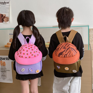 Zaino per bambini a forma di cappello per bambini da 1 a 4 anni, borsa leggera per bambini con protezione solare in rete traspirante per uso quotidiano in <span class=keywords><strong>asilo</strong></span> - Product Image 5