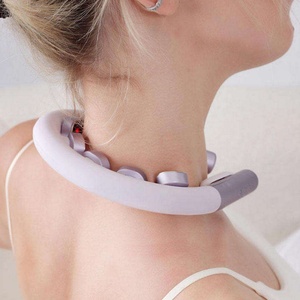 Neck <b>Massager</b> 6 Heads 16 Levels Intensity Red Light Therapy Heating Massage Ultra Lightweight Cervical Pain Relief Device - Product Image 2