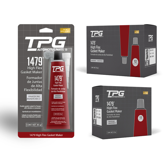 TPG High Temperature Neutral/Acetic Red RTV Silicone Gasket Maker Sealant Glue for Automotive & Construction Use