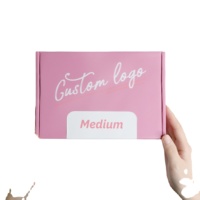 Nouvelle boîte d'expédition en carton ondulé rose personnalisée Pulida 2026 pour la logistique