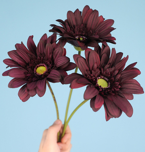 Flor Artificial de Látex con Tacto Real, Crisantemo, Margarita, Gerbera, para Decoración del Hogar <span class=keywords><strong>y</strong></span> Bodas - Product Image 2