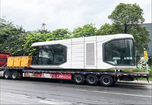 Умный крошечный каркасный космический дом стальной передвижной домик Casa Capsacial двухкомнатный дом с кухней открытый современный отель - Product Image 3