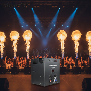 Machine à feu SITERUI 200W DMX512, nouveau modèle, triple jet de <span class=keywords><strong>flamme</strong></span> pour spectacles et concerts en extérieur, équipement d'éclairage de scène - Product Image 1