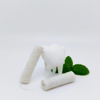 Groothandel 50m Gewaxte Corn Floss, Vegan & Ecologisch, Navulbare Verpakking, Scheurbestendig, Natuurlijke Smaak voor Dieptereiniging van Tanden