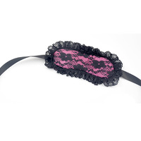 Masque et ensemble de restraints unisexe en dentelle de soie noire pour jeux de couple adultes, équipement BDSM, restraints Dominatrix, vente en gros