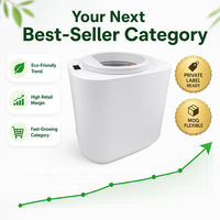 Composteur de déchets alimentaires électrique intelligent en acier inoxydable 4L avec affichage LED continu, pour cuisine, sans odeur, pour intérieur