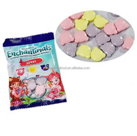 10g Fruitig IJs en Frambozen Glucose Geperste Snoeptablet met Vulling, Meerkleurig