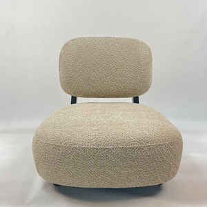 Vente en gros de fauteuil pouf moderne de luxe pouf de <span class=keywords><strong>mouton</strong></span> crème canapé fauteuil canapé en velours simple pour le salon avec pouf - Product Image 6