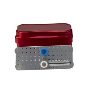 Aluminum Dental Holder Bur Box Autoclave Disinfection Case for Multi-Purpose <b>Teeth</b> <b>Whitening</b> Accessories Convenient Commercial - Product Image 2