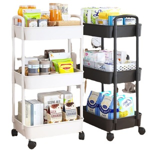 Multi Tier Mobile <b>Storage</b> Cart 4 Layers With Baskets For <b>Kitchen</b> Bathroom Travel Organization - Product Image 5