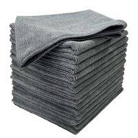 Serviette de séchage et de nettoyage pour voiture et cuisine, 80% polyester, 40x40cm, en microfibre de polyamide tricotée chaîne, écologique, pour polissage de véhicules, sans résidus