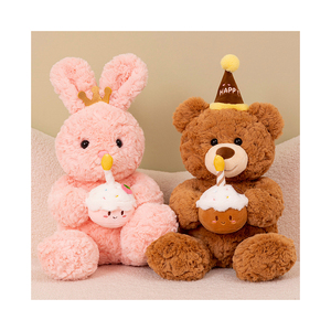 Peluche amore piccolo orso coniglio bambola cuscino compleanno coniglio orso peluche animale peluche orso - Product Image 1