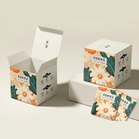 Nouveaux produits explosifs : Boîtes pliantes en carton blanc auto-érectables à fond autobloquant, imprimées quadrichromie avec poignée, pour parfums masculins