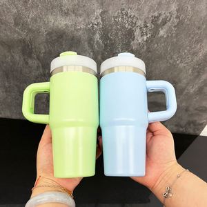 RTS Custom Coffee Baby Stainless Steel Metal Water <b>Bottle</b> Mug Sublimation Doubles Wall Insulated 14oz Kids Tumbler with Handle - Product Image 2