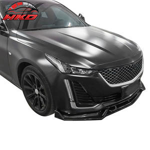 Protector de Parachoques Delantero para Cadillac CT5, 3 Piezas, 2020-2024, Impresión de Fibra de Carbono, PP, Difusor de Alerón Inferior, Protector de Mentón - Product Image 2