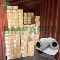 Papel plotter Hi - Bright 20lb 24lb 24 ''* 150 'Papel bond de presentación limpia para impresión de ingeniería